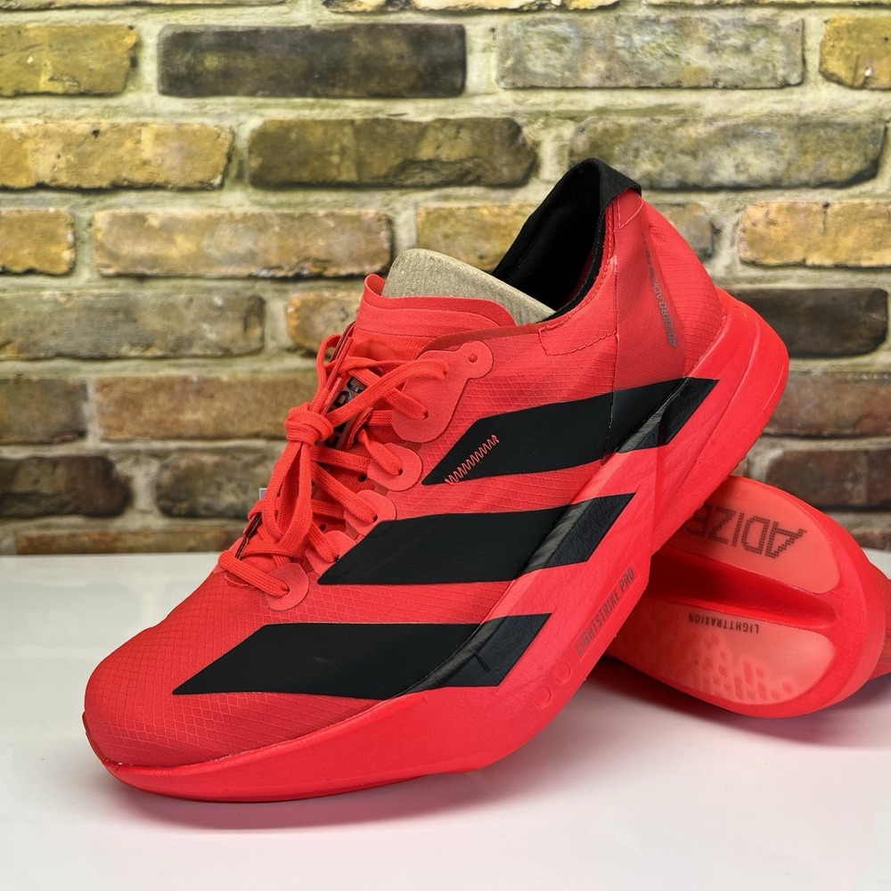 Womens 8.5 - Adidas Adizero Adios Pro 4 Lucid Red Black Running Shoes JR6356